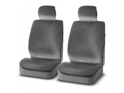 Накидка на сиденье иск.мех. "Premier" серый эко мех. 1шт.