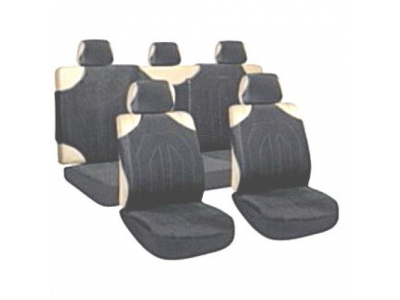 Авточехлы "майки" черные с молнией