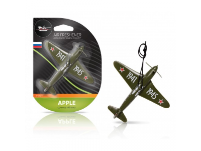 Ароматизатор подвесной пластик Самолет сочное яблоко