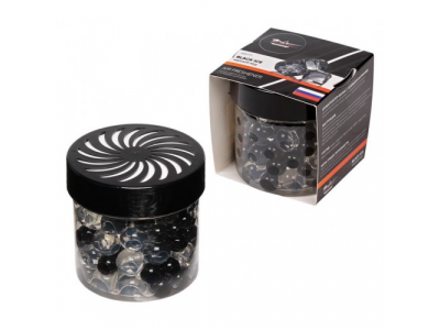 Ароматизатор-банка с гелевыми шариками черный лед