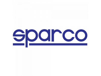 Эмблема с логотипом "SPARCO" флаг в шашечку (красный)