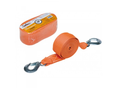 Трос буксировочный AIRLANE 5т, 4м, 2крюка (пакет)