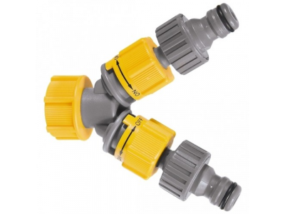 Разветвитель двухканальный (пластиковый) // PALISAD LUXE