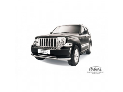 Защита переднего бампера Arbori d76 JEEP CHEROKEE KK 2012-2013 от ARBORI Защита переднего бампера Arbori d76 JEEP CHEROKEE KK 2012-2013