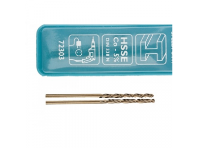 Сверло спиральное по металлу, 2,0 мм, HSS-Co, 2шт. GROSS