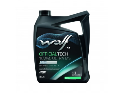 Моторное масло WOLF OFFICIALTECH 10W40 ULTRA MS 5L
