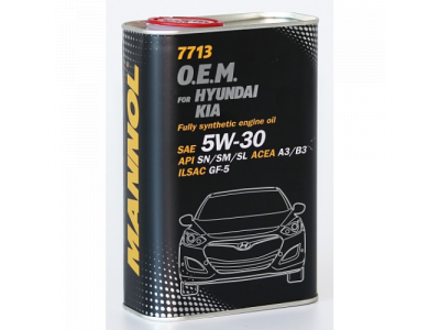 MANNOL 7713 O.E.M. 5W-30 for Hyundai Kia 1L metal