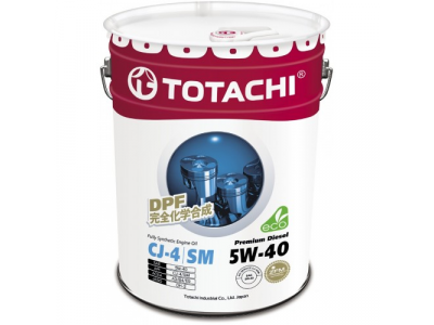 Масло моторное TOTACHI Premium Diesel CJ-4/SM Синтетика 5W40 20л