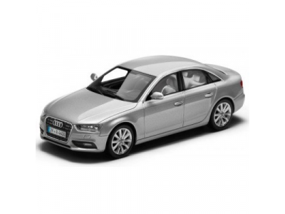 Модель Audi A4, Ice silver, 2013, Scale 1 43, артикул 5011204113