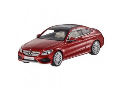 Модель Mercedes-Benz C-Class Coupe (C205), Scale 1:43, Hyacinth Red, артикул B66960531