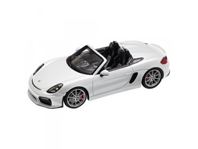 Модель автомобиля Porsche Boxter Spyder, Carrara White, артикул WAP0202120F