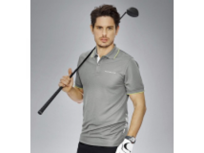 Мужское поло Porsche Men’s Polo Shirt Sport, Grey-Green, артикул WAP54200S0G