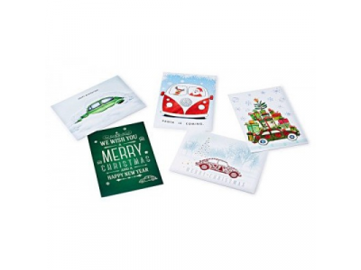 Набор новогодних почтовых открыток Volkswagen Postcards Set, артикул 211087703B