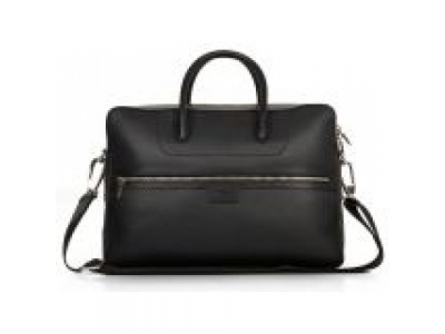 Кожаный портфель Jaguar Leather Brief Case, Black