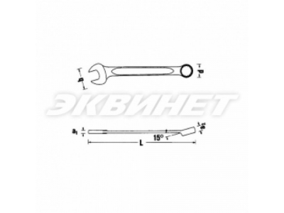 13 7 Ключ рожково накидной от STAHLWILLE 13 7 Ключ рожково накидной